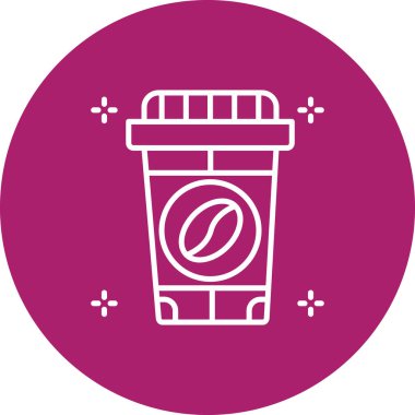 Kahve çekirdeği. Basit illüstrasyon