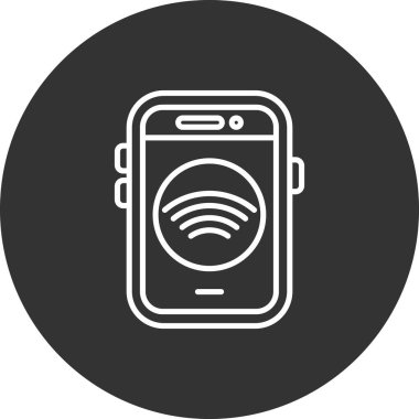 Wifi simgesi, vektör illüstrasyonu