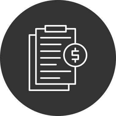 Belge. Web simgesi basit illüstrasyon