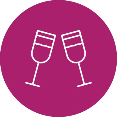 Değiştirilebilen ya da düzenlenebilen şampanya vektör simgesi