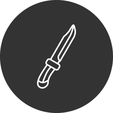 Bıçak simgesinin vektör illüstrasyonu