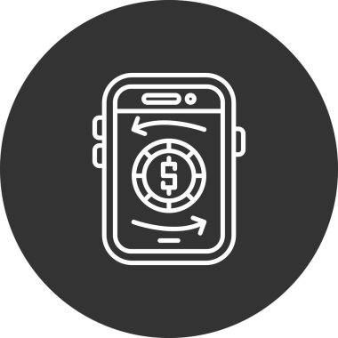 Modern simgenin vektör illüstrasyonu