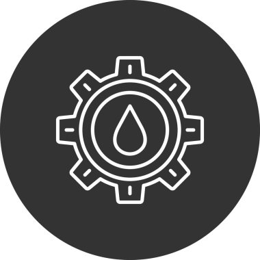 Bir damla suyun vektör illüstrasyonu