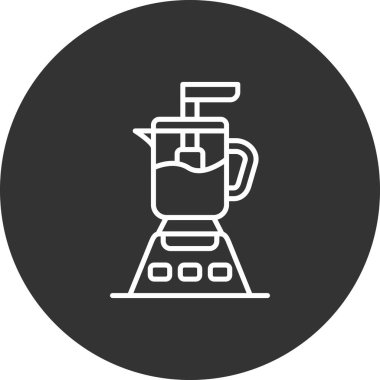 kahve makinesi vektör simgesi modern illüstrasyon tasarımı