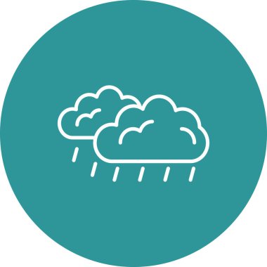 Modern bulutun vektör illüstrasyonu