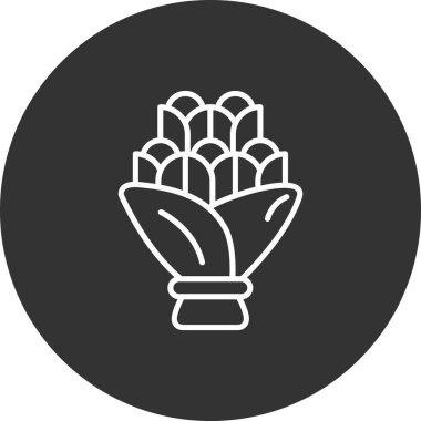 Bitki simgesinin vektör illüstrasyonu