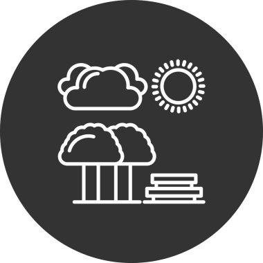 bulut simgesi vektörü izole edildi