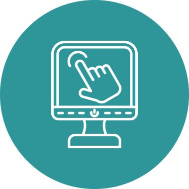 dizüstü bilgisayar simgesi vektör çizimi