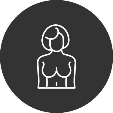 Kadın simgesinin vektör illüstrasyonu