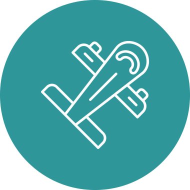 uçak ikonu vektör çizim şablonu