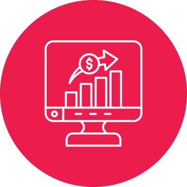 Finansal Grafik. Basit illüstrasyon