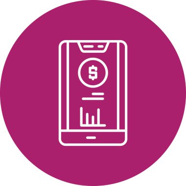 Smartphone Simgesi, vektör illüstrasyonu