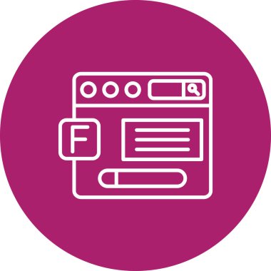 seo modern simgesinin vektör illüstrasyonu