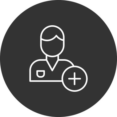 doktor vektör simgesi modern basit tasarım