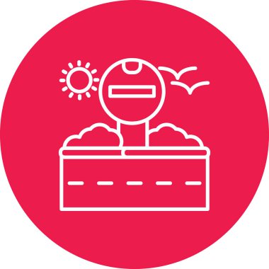 Güneş ve Bulut. Vektör illüstrasyonu