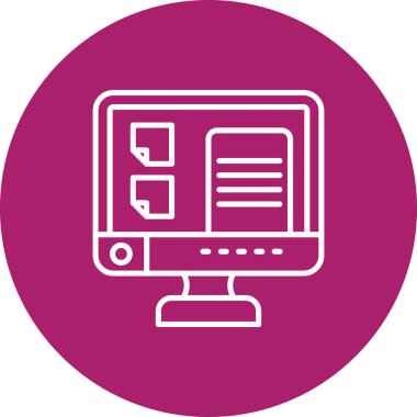 seo modern simgesinin vektör illüstrasyonu