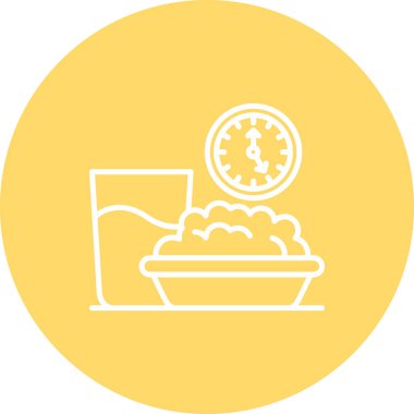 vektör kase su ikonu, vektör illüstrasyonu