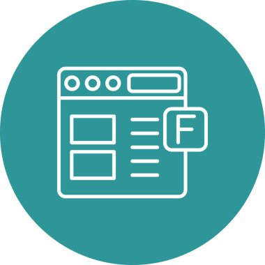 Web tasarımı ve geliştirme vektörü simgesi.