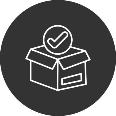 Bir kutunun vektör illüstrasyonu