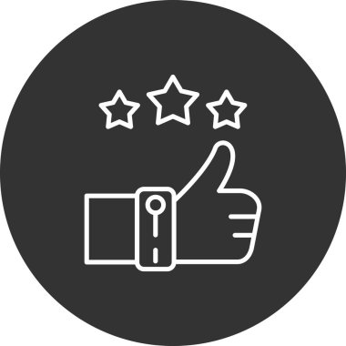 başparmak yukarı simgesi, vektör illüstrasyonu