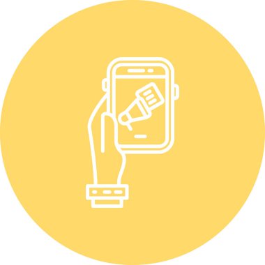 Modern oto tamir simgesinin vektör illüstrasyonu