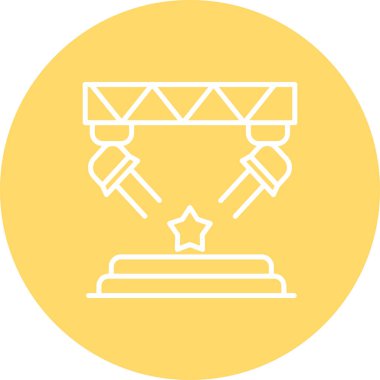 Moda tarzında izole edilmiş kupa simgesi