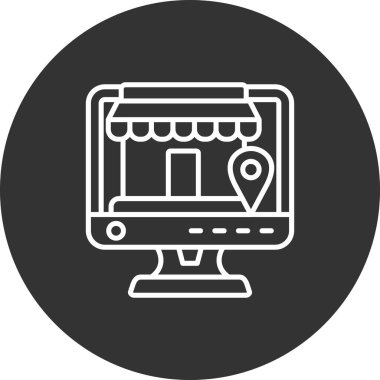 seo modern simgesinin vektör illüstrasyonu