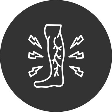 Moda biçimi izole edilmiş arkaplanda bacak simgesi