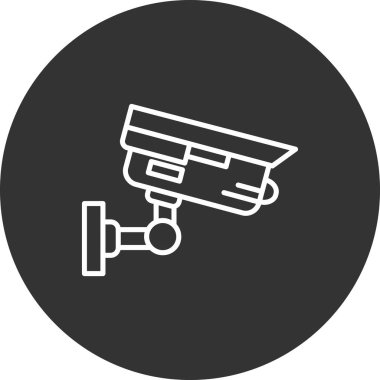 cctv simgesinin vektör illüstrasyonu
