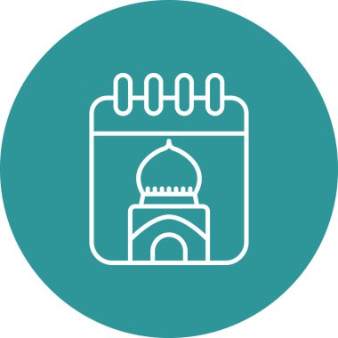 Cami vektör satırı simgesi