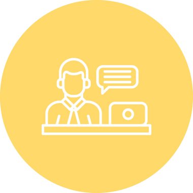 Modern simgenin vektör illüstrasyonu