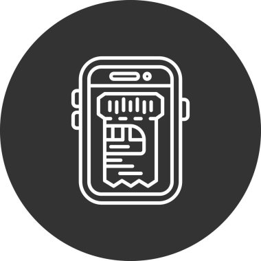 Telefon simgesi vektör illüstrasyonu