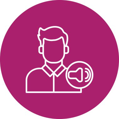 vektör avatar simgesi, vektör illüstrasyonu