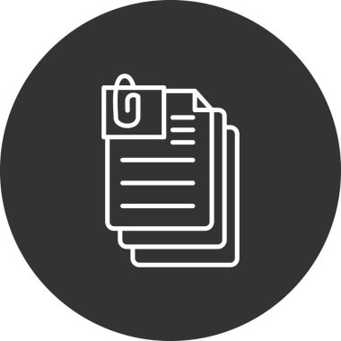 belge simgesi vektör illüstrasyonu