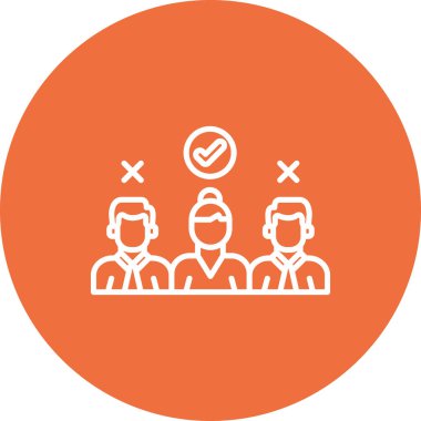 İnsan simgesinin vektör illüstrasyonu