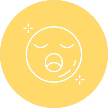 emoji simgesinin vektör illüstrasyonu