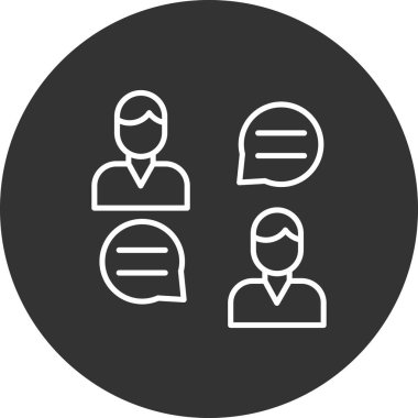 bir grup insan ikonu. vektör illüstrasyonu