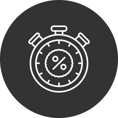 İndirim simgesi vektör illüstrasyon tasarımı