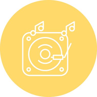 vektör Müzik player simgesi