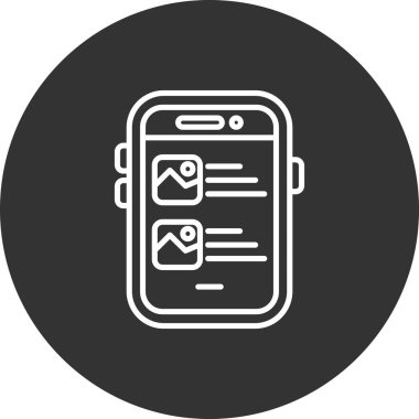 mobil uygulama simgesi vektör illüstrasyonu