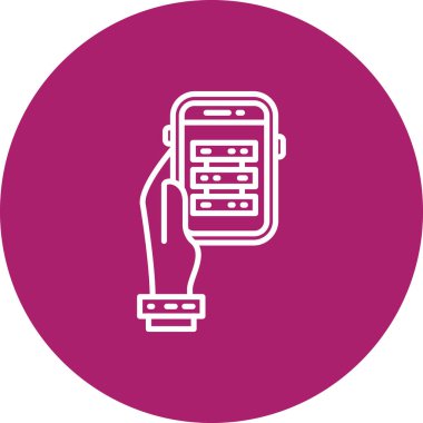 Benzersiz akıllı telefon vektör simgesi