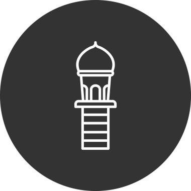 Cami simgesi vektör illüstrasyonu