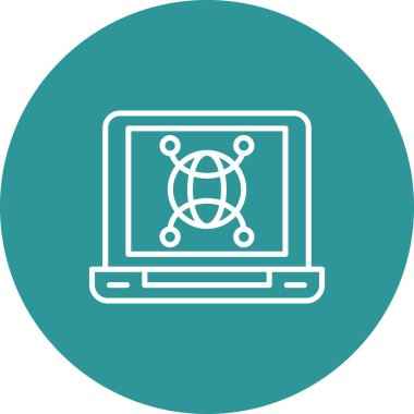 vektör lcd simgesi illüstrasyonu