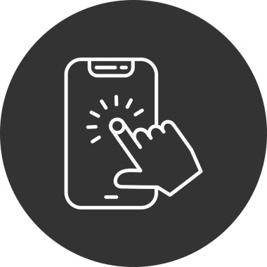 Moda tarzında izole edilmiş telefon simgesi