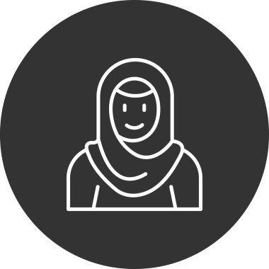 kadın simgesi, vektör illüstrasyonu