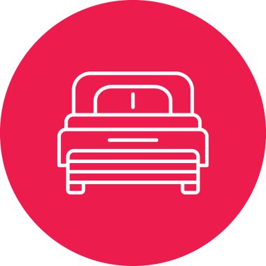 Araba simgesinin vektör illüstrasyonu