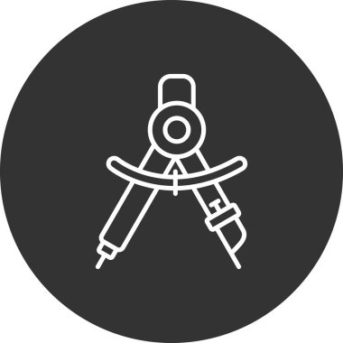 Pusula simgesinin vektör illüstrasyonu