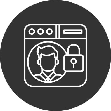 Modern simgenin vektör illüstrasyonu