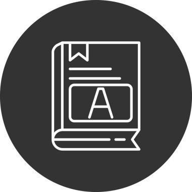 Bir kitap simgesinin vektör illüstrasyonu