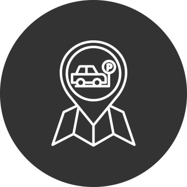 araba simgesi vektör illüstrasyonu